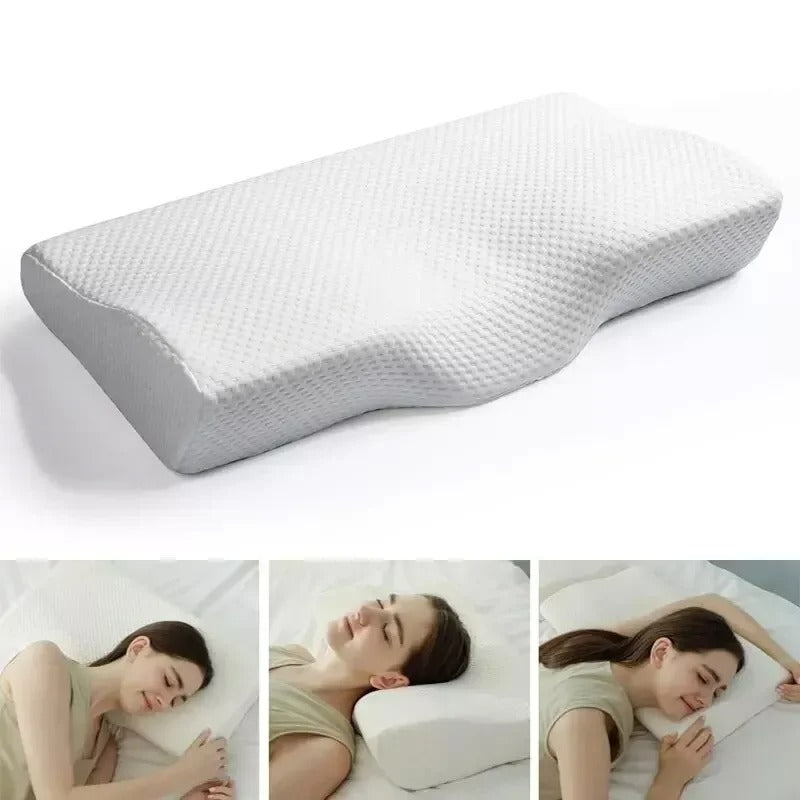 SleepRuhe Neck Support Pillow – Memory Foam Pillow Against Snoring &amp; Neck Pain